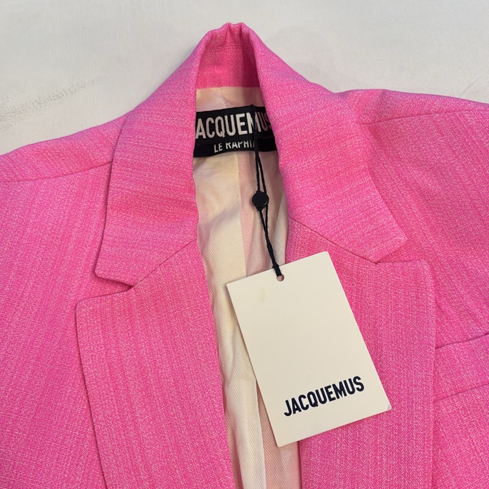 NWT JACQUEMUS La Robe Bari cutout linen minidress - Picture 5 of 11